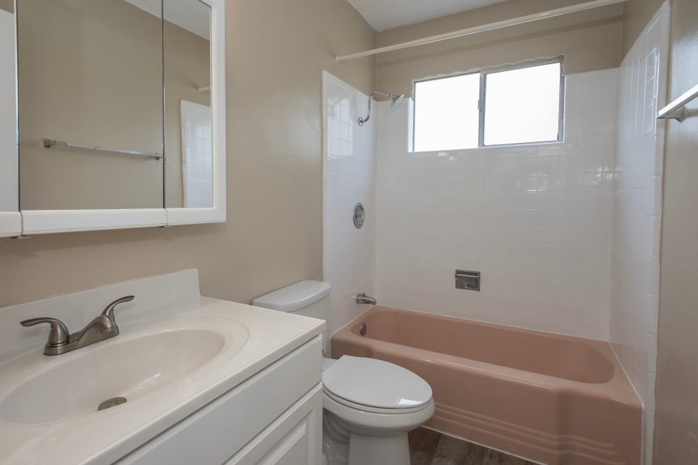 Bathroom at Country Club Gardens in Sacramento, California