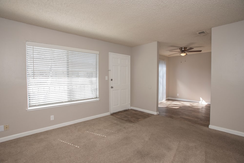 Living Room & Entry at California Center Apartments in Sacramento, California