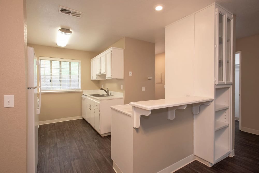 Charming kitchen area at Auburn Townhomes in Auburn, California