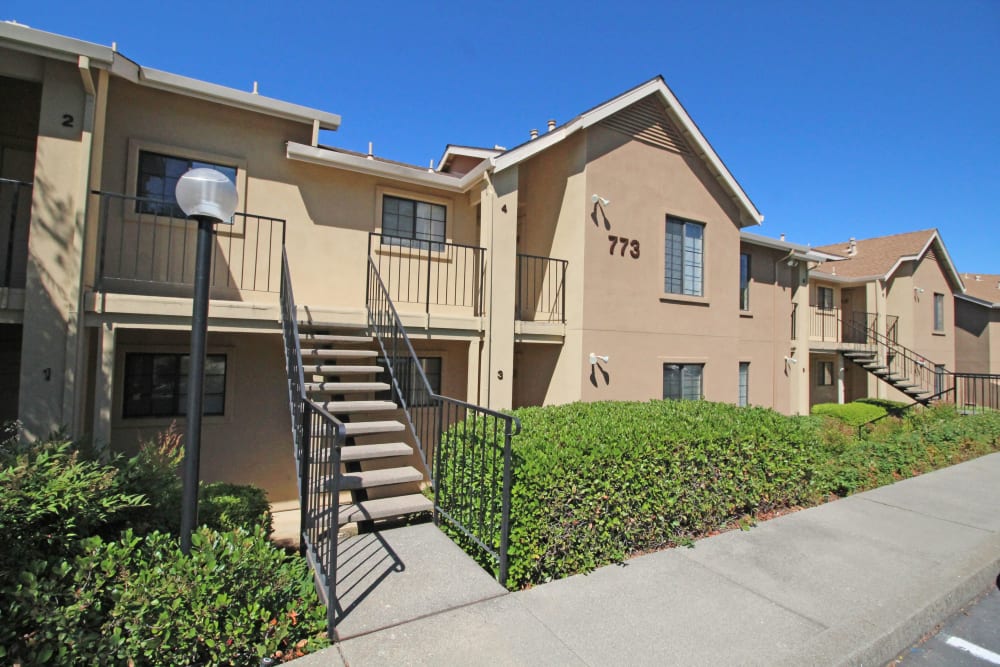 Stairway at Foothill Terrace in Auburn, California