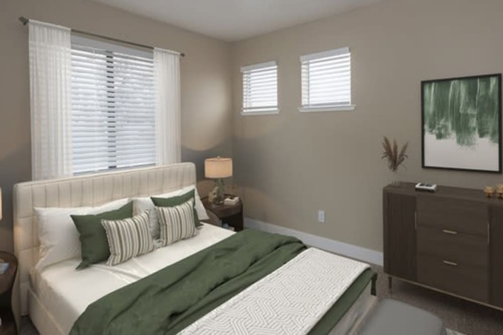 Apartment building at River's Edge Apartments in Lodi, California