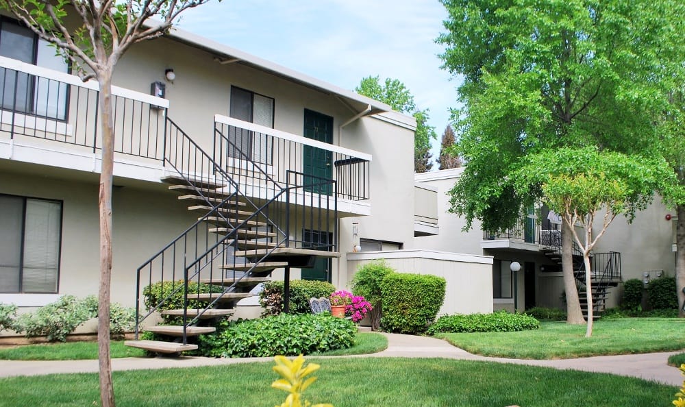 Stairway at California Center Apartments in Sacramento, California