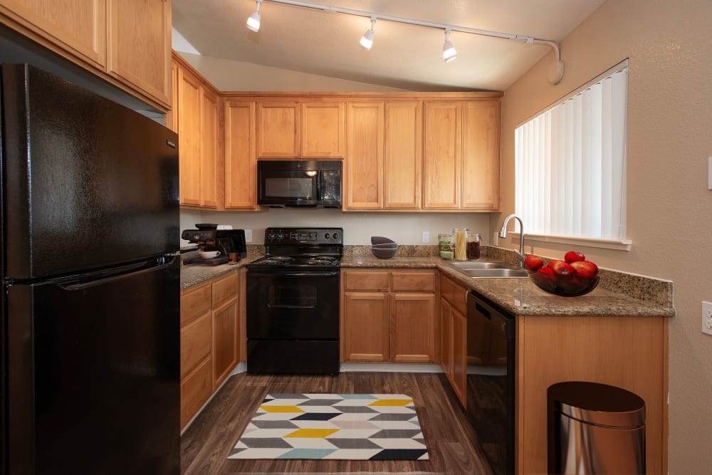 Kitchen at Castle Hill Apartments in Sacramento, California