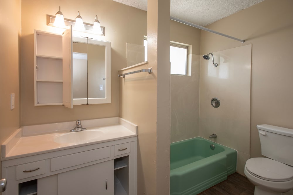 Bathroom at Country Club Gardens in Sacramento, California