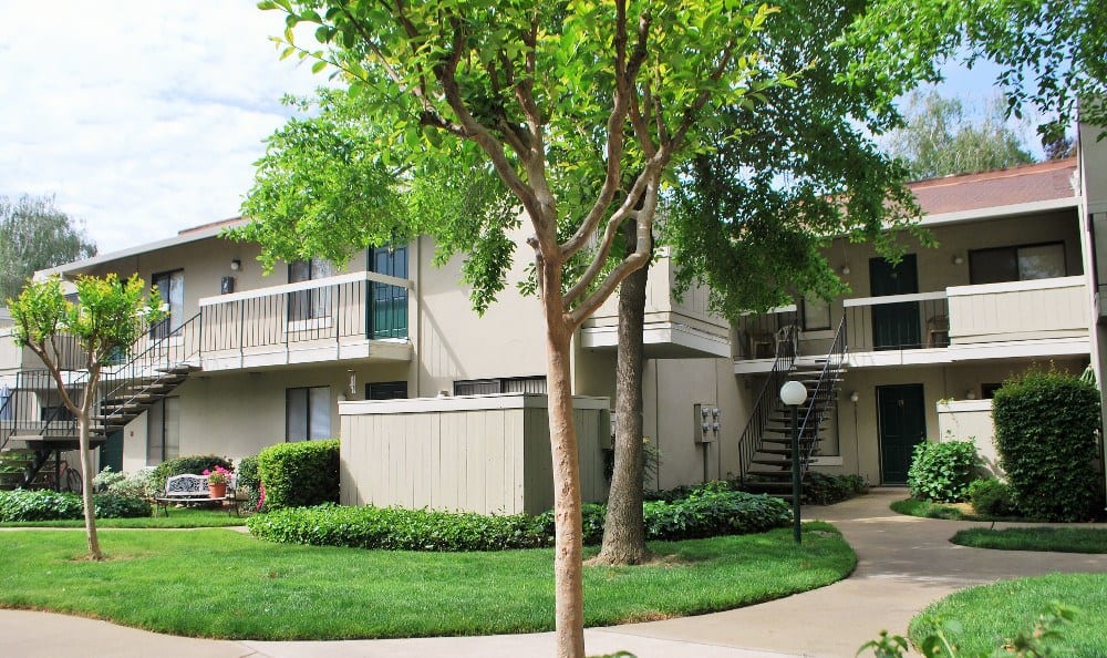 Beautiful outdoors at California Center Apartments in Sacramento, California
