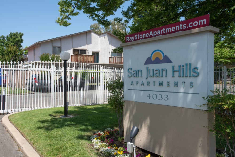 Entrance at San Juan Hills in Fair Oaks, California