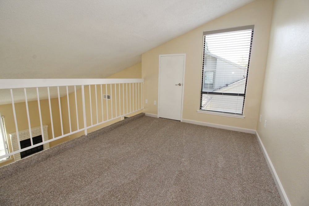 Upstairs loft at Huntcliffe Apartments in Fair Oaks, California