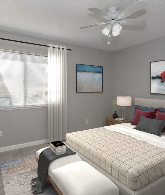 Bedroom at Foothill Terrace in Auburn, California