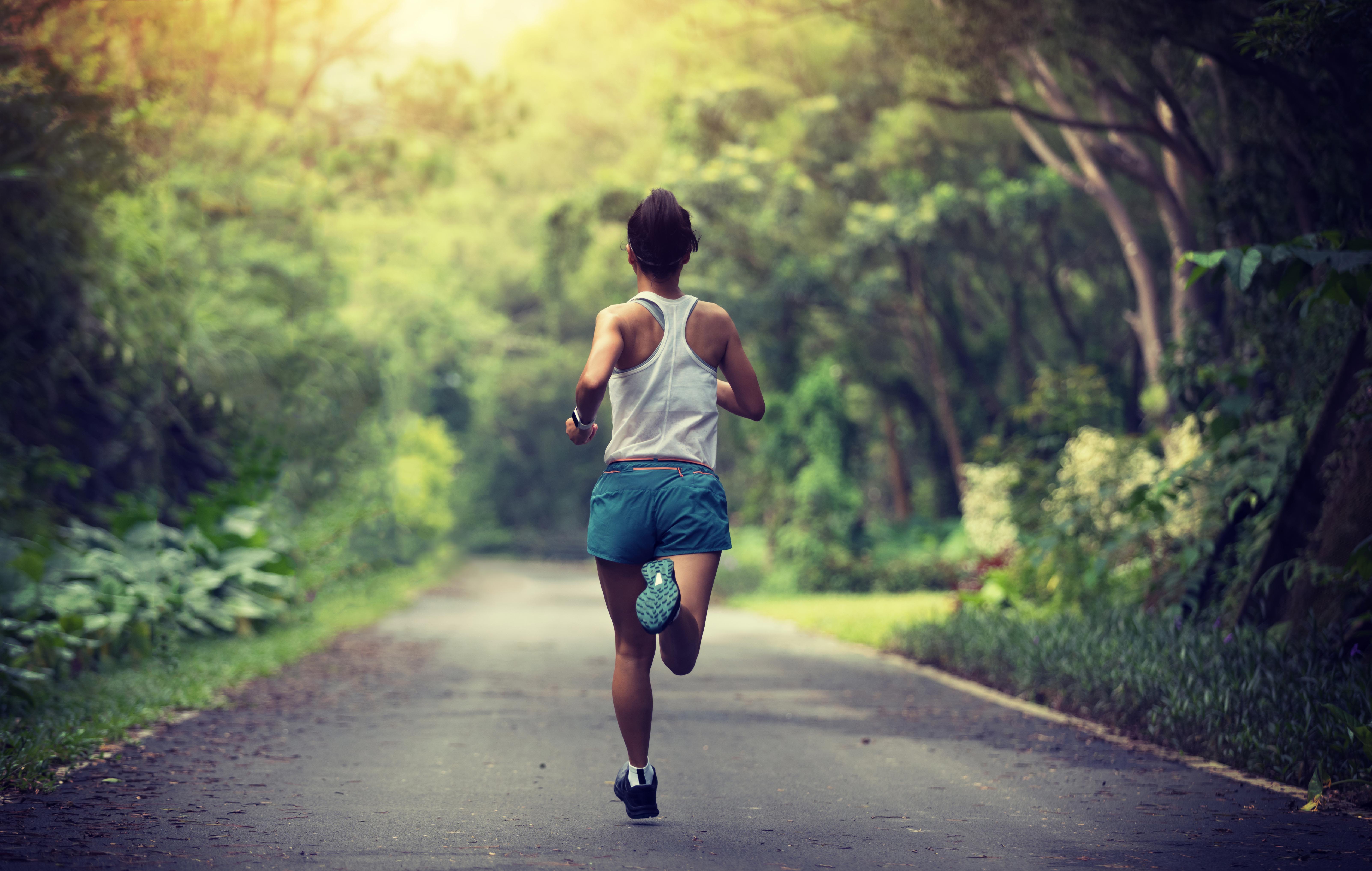 Running trail near Arden Palms Apartments in Sacramento, California