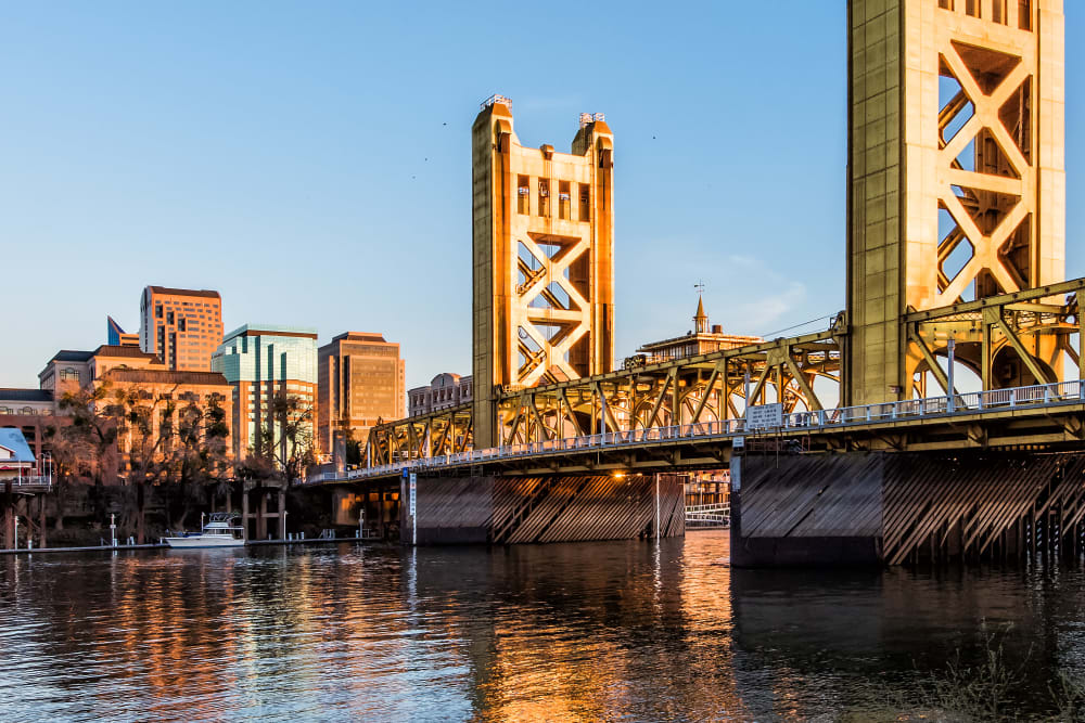 Bridge near a community of Ray Stone Apartments