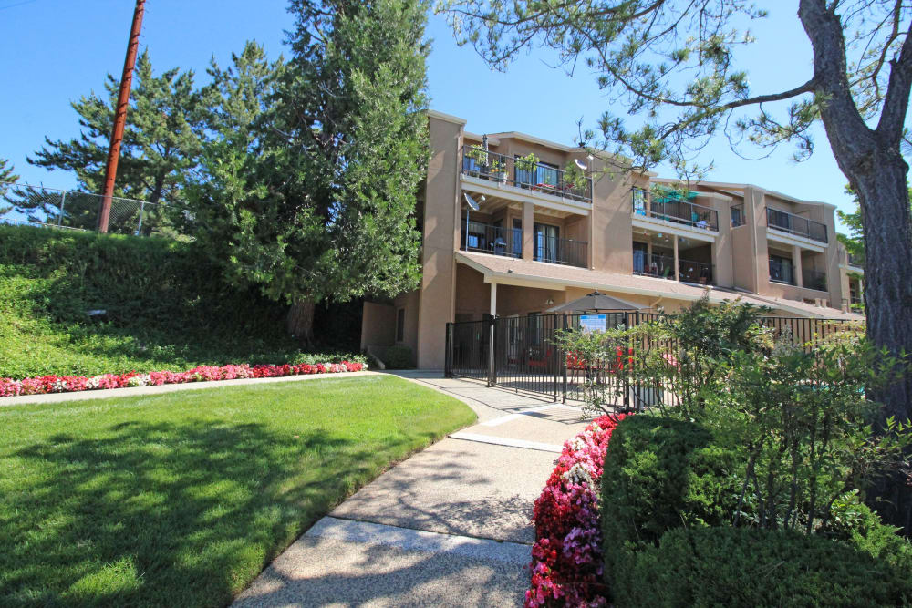 Walkways at Foothill Terrace in Auburn, California