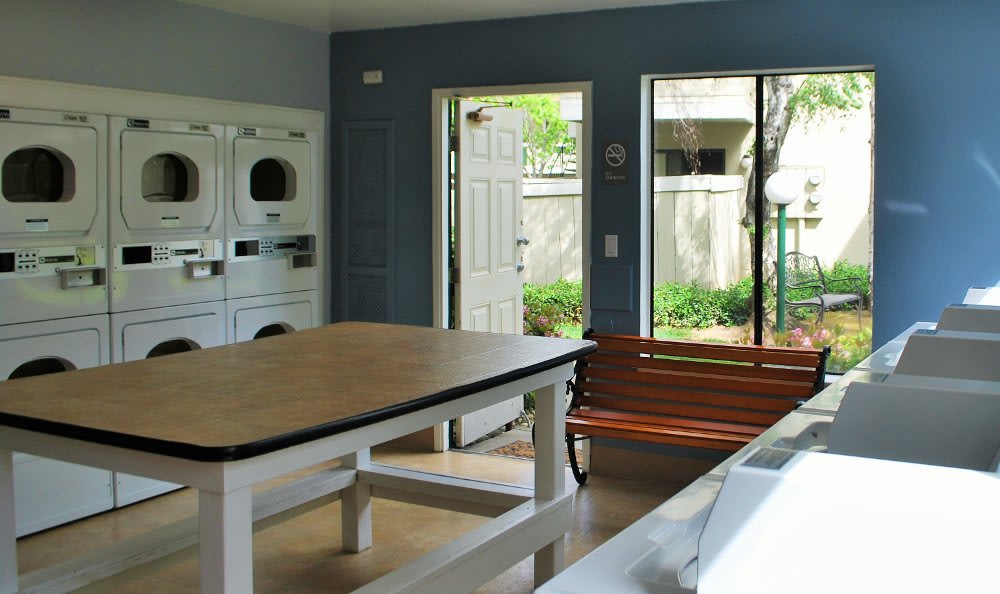 Laundry facility at California Center Apartments in Sacramento, California