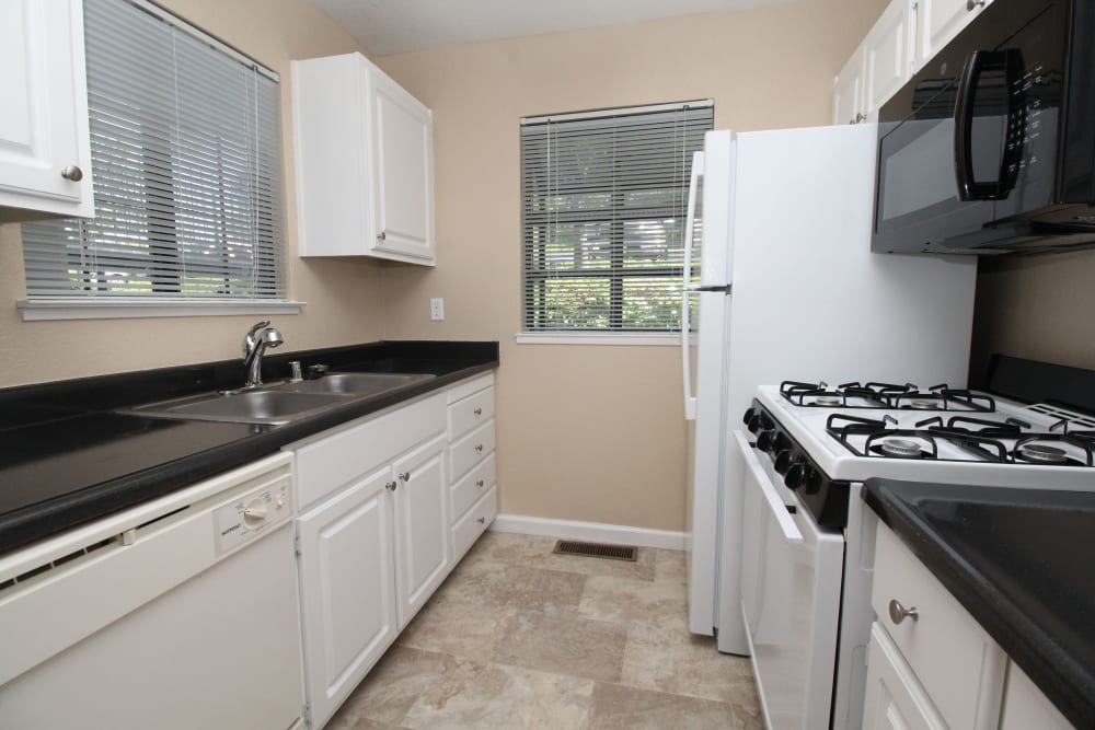 Spacious kitchen at Foothill Terrace in Auburn, California