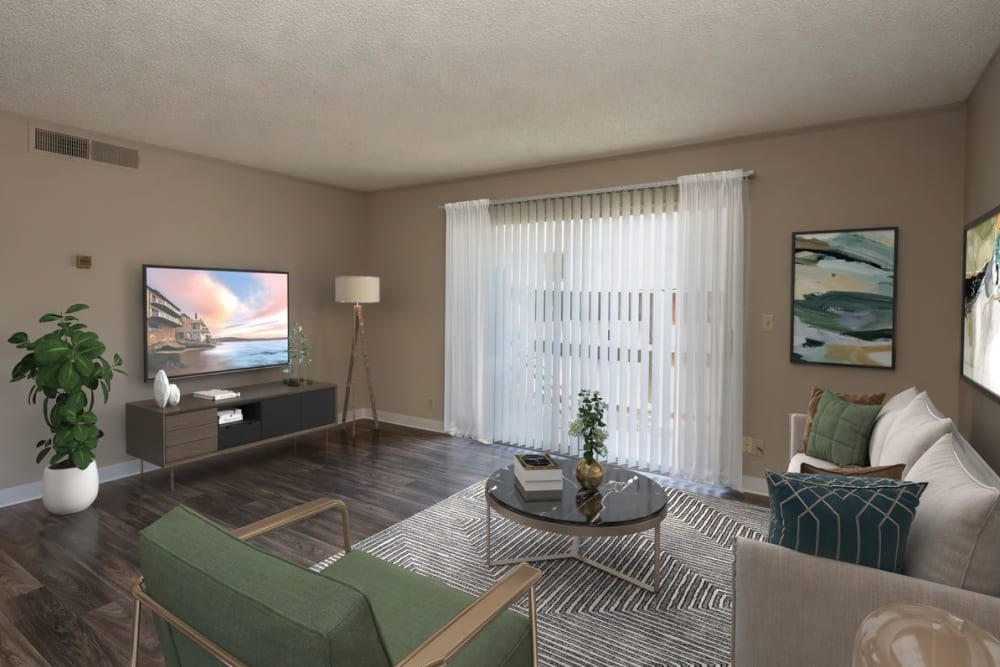 Living room area at San Juan Hills in Fair Oaks, California