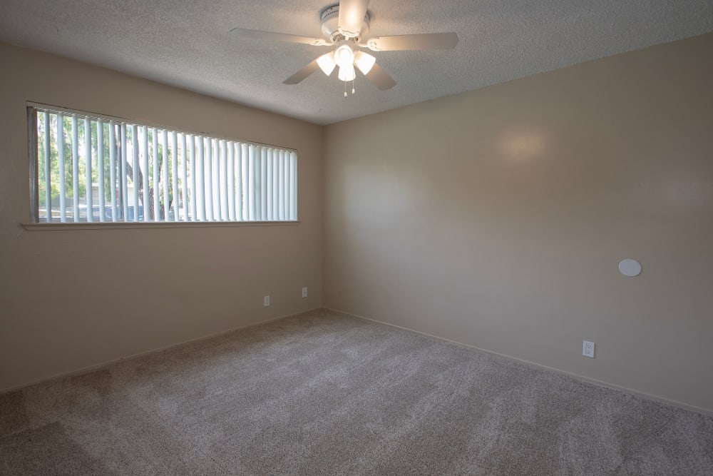 Spacious bedroom at Country Club Gardens in Sacramento, California